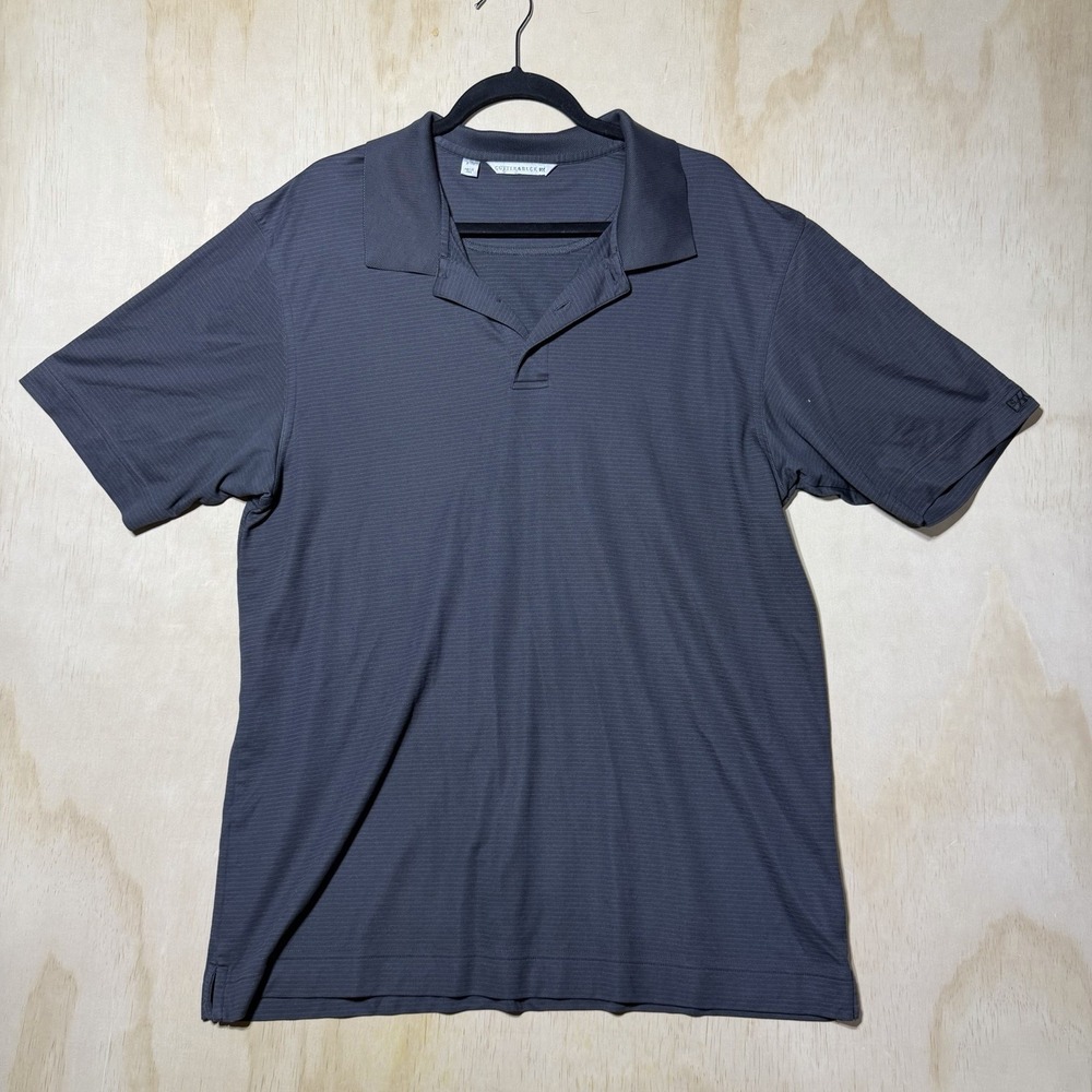 Cutter & Buck Gray Performance Polo Shirt Men's Large Golf Athletic Casual L